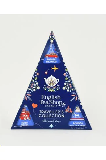 ETS 9 Utazó kollekció - Európa KÉK British bio teaválogatás - 9 db selyempiramis