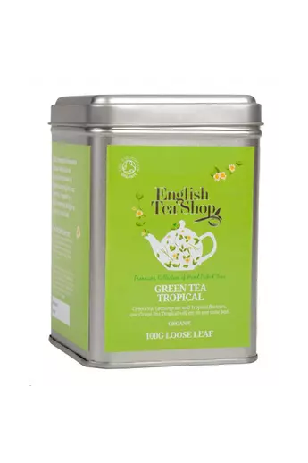 ETS 100 g Szálas Zöld bio tea Trópusi Gyümölcsös