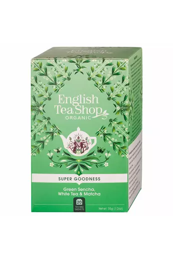 ETS 20 Zöld sencha, fehér és matcha szuper különleges bio tea új