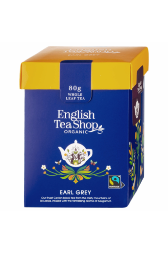 ETS 80g Earl Grey szálas bio tea új