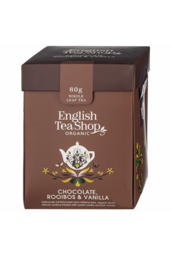 ETS 80g Csokis Vaníliás rooibos szálas bio tea