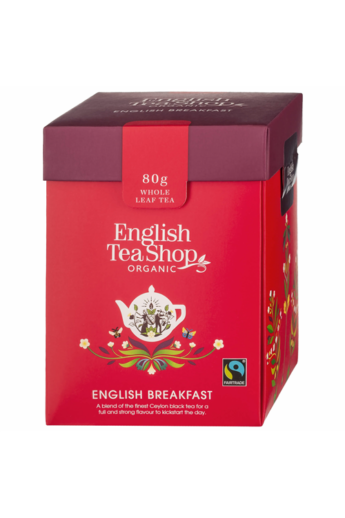 ETS 80g English Breakfast szálas bio tea új