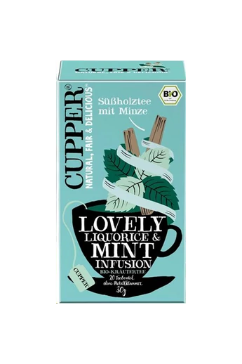 CUPPER Menta &amp;  Édesgyökér bio tea