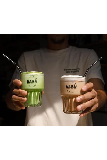 BARÚ Latte üvegpohár 35cl