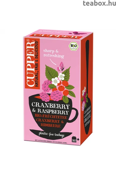 CUPPER Áfonya & Málna bio tea -új