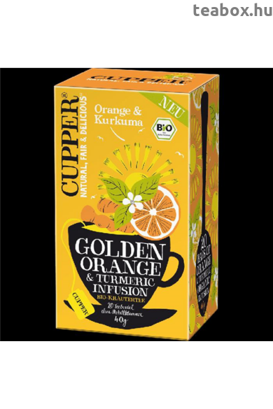 CUPPER Narancs & Kurkuma bio tea -új