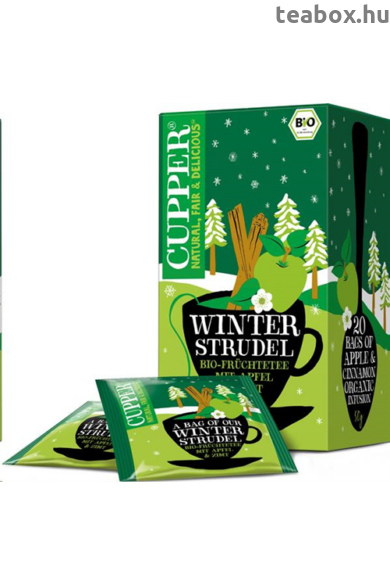 CUPPER Winter Strudel-Téli Almás Fahéjas bio tea Xmas Limited Edition