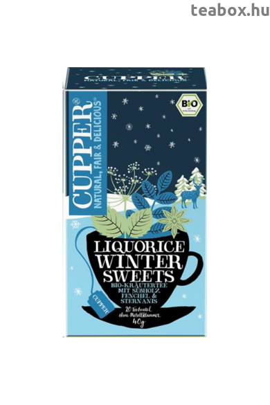 CUPPER Liquorice Winter Sweets -Téli Édes Ébredés bio tea Xmas Limited Edition
