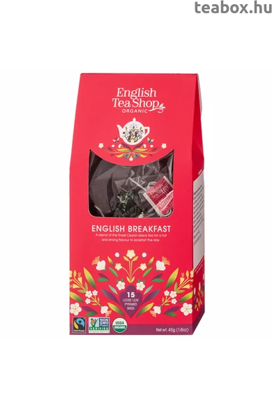 ETS 15 English Breakfast bio tea-új