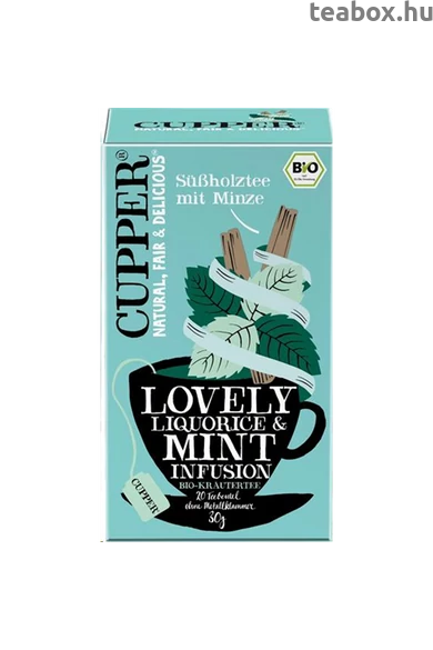 CUPPER Menta &  Édesgyökér bio tea