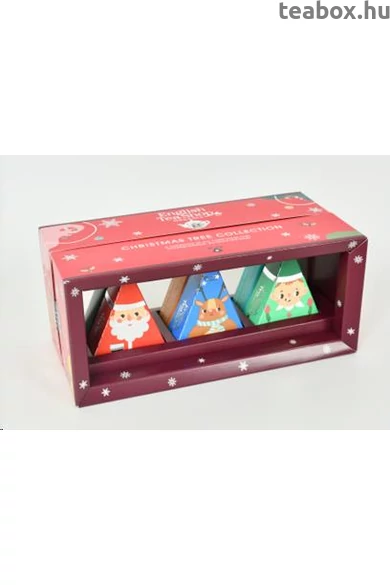 ETS 6 Xmas Piramis figurák bio teaválogatás -piros