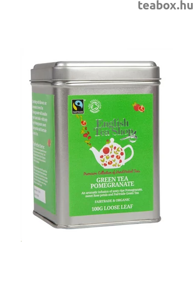 ETS 100 g Szálas Zöld bio tea Gránátalmás
