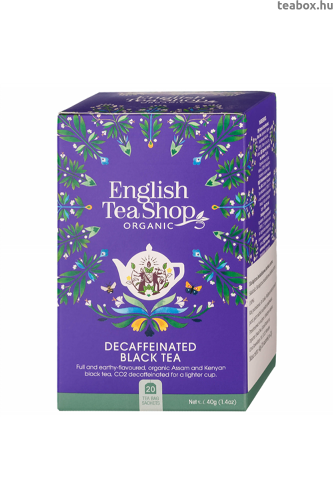 ETS 20 Koffeinmentes Breakfast fekete bio tea Teabox